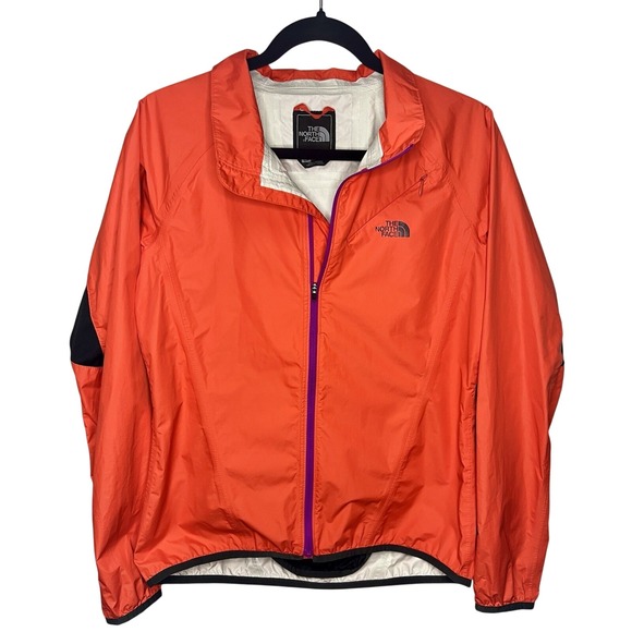 The North Face Jackets & Blazers - Women's North Face Red/Orange Windbreaker Jacket Full Zip-‎ Small